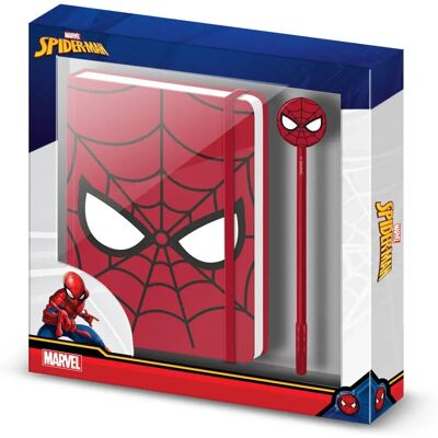 Karactermania Spider-Man Coffret Cadeau - Cahier A5 & Stylo - Publicité Karactermania Spider-Man Coffret Cadeau - Cahier A5 & Stylo - Publicité