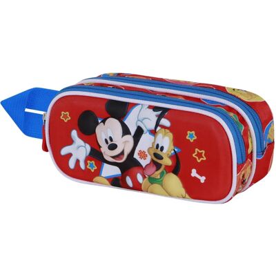 Étui double Mickey Mouse Star 3D de Karactermania - Trousse à crayons Étui double Mickey Mouse Star 3D de Karactermania - Trousse à crayons