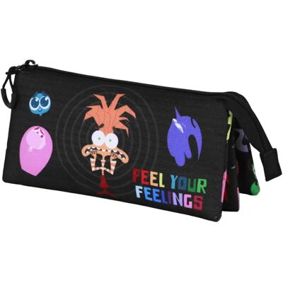 Karactermania Inside Out 2 - Trousse Triple Multicolore - Type de produit Karactermania Inside Out 2 - Trousse Triple Multicolore - Type de produit