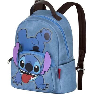 Karactermania Stitch Denim Backpack - 29x25x14cm - Fashion Backpack Karactermania Stitch Denim Backpack - 29x25x14cm - Fashion Backpack