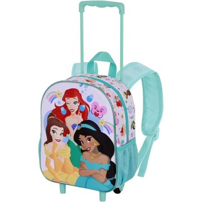 Sac à dos 3D Disney Princesses Rainbows avec Roues Karactermania Sac à dos 3D Disney Princesses Rainbows avec Roues Karactermania