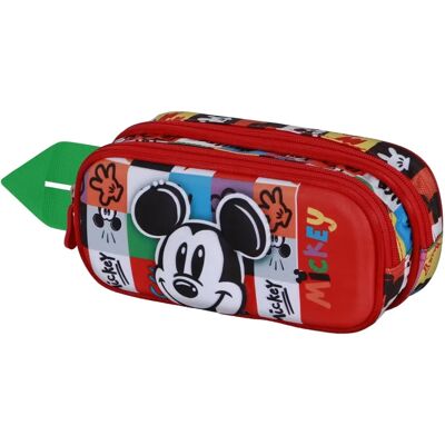 Estuche doble Mickey Mouse Disney - Accesorio escolar Estuche doble Mickey Mouse Disney - Accesorio escolar