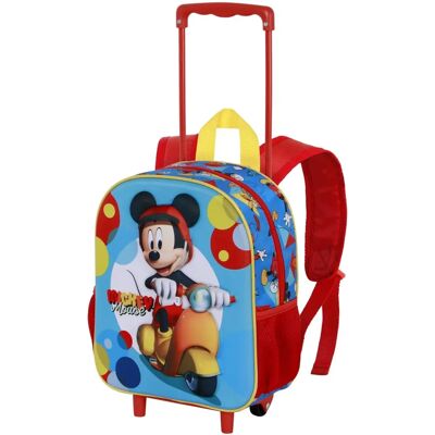 Sac à dos pour enfant Mickey Mouse Scooter - Karactermania, bleu, 3D Sac à dos pour enfant Mickey Mouse Scooter - Karactermania, bleu, 3D
