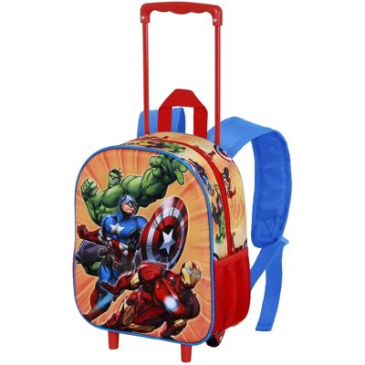 Sac à dos à roulettes Marvel Avengers Attack Rouge Karactermania - Publicité Sac à dos à roulettes Marvel Avengers Attack Rouge Karactermania - Publicité