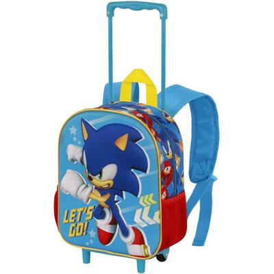Sonic The Hedgehog Trolley Backpack - Kids' School Bag Sonic The Hedgehog Trolley Backpack - Kids' School Bag