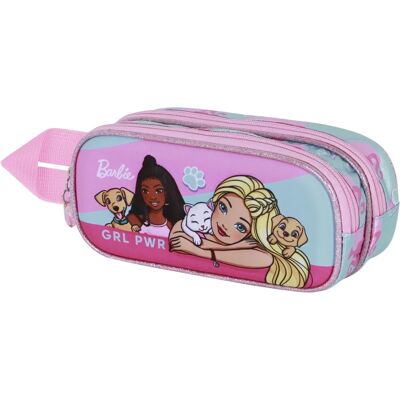 Étui double Barbie Pets rose Karactermania - Trousse à crayons Étui double Barbie Pets rose Karactermania - Trousse à crayons