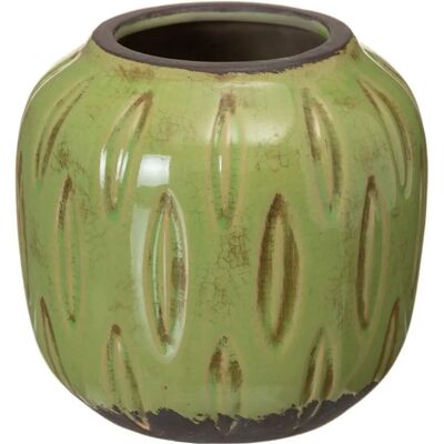 BigBuy Home Pistache Keramische Plantenschaal - Pot BigBuy Home Pistache Keramische Plantenschaal - Pot