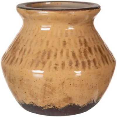BigBuy Home Vase en Céramique Marron - Vase BigBuy Home Vase en Céramique Marron - Vase