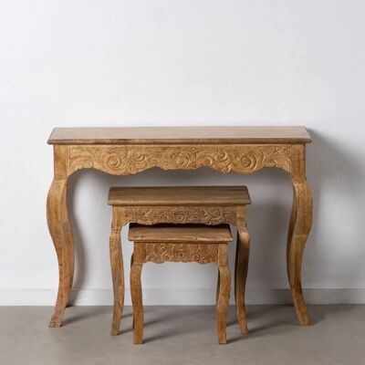 Bigbuy Home Gang 106x37x78cm Natuurlijk Mango hout - Entree Bigbuy Home Gang 106x37x78cm Natuurlijk Mango hout - Entree