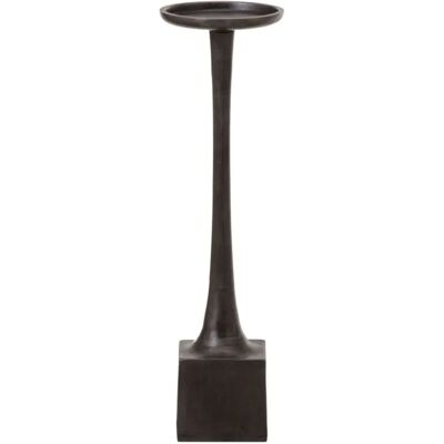Support à Bougies Bigbuy Home - Aluminium Gris 12 x 12 x 41,5 cm Support à Bougies Bigbuy Home - Aluminium Gris 12 x 12 x 41,5 cm