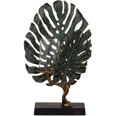Portacandele in Cristallo e Rame Bigbuy Home - 28x10x45cm Portacandele in Cristallo e Rame Bigbuy Home - 28x10x45cm