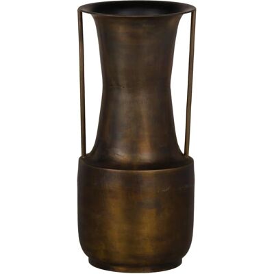 Bigbuy Home Vase en Métal Doré 20x20x44cm Bigbuy Home Vase en Métal Doré 20x20x44cm