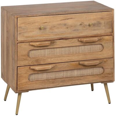 Bigbuy Home Bois Naturel Rotin Table d'Appoint - Mobilier Occasionnel Bigbuy Home Bois Naturel Rotin Table d'Appoint - Mobilier Occasionnel