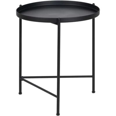 Bigbuy Home Table d'Appoint en Métal Noir - 50x50x58cm Bigbuy Home Table d'Appoint en Métal Noir - 50x50x58cm
