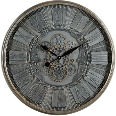 BigBuy Home Horloge Murale Gris Cristal Fer - 69,5x9x69,5 cm - 3 Unités BigBuy Home Horloge Murale Gris Cristal Fer - 69,5x9x69,5 cm - 3 Unités
