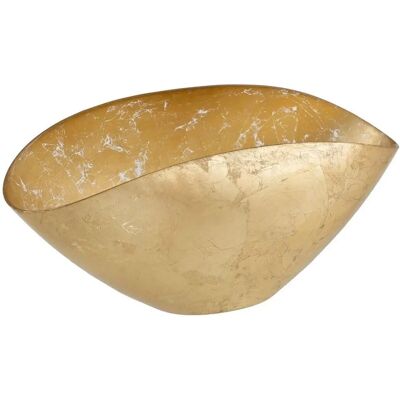 BigBuy Home Gold Glass Bowl - 38 x 20 cm - Bowl BigBuy Home Gold Glass Bowl - 38 x 20 cm - Bowl