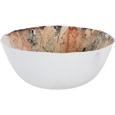 Centre de Table Saumon Cristal - 28x28x12 cm Centre de Table Saumon Cristal - 28x28x12 cm