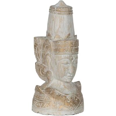 Natec Figura Decorativa - Bianco Naturale Hindu 20 x 20 x 40 cm Natec Figura Decorativa - Bianco Naturale Hindu 20 x 20 x 40 cm