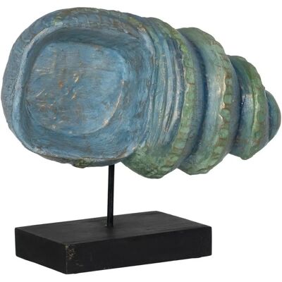 BigBuy Home Statue Décorative Bleu Marron Vert Coquillage - Type de Décoration BigBuy Home Statue Décorative Bleu Marron Vert Coquillage - Type de Décoration