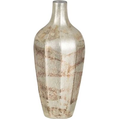 BigBuy Home Vase Blanc Cristal - Vase - Cristal - 11 x 11 x 25 cm BigBuy Home Vase Blanc Cristal - Vase - Cristal - 11 x 11 x 25 cm