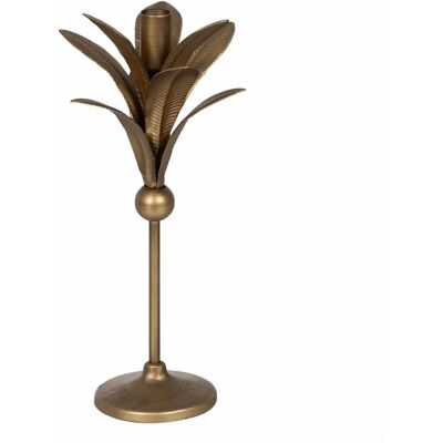Bigbuy Home Support de Bougie Doré Fer - 15x15x31cm Bigbuy Home Support de Bougie Doré Fer - 15x15x31cm