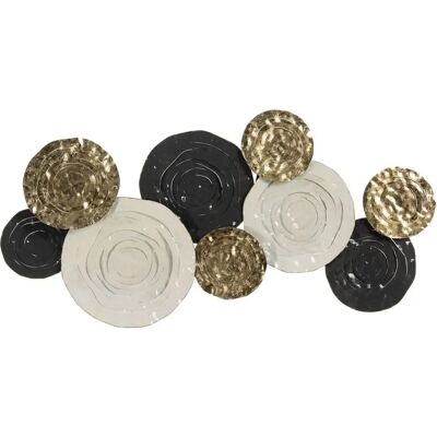 Bigbuy Home Dekoracja ścienna Czarny Złoty Żelazo 117,5x8,3x59,7cm Bigbuy Home Dekoracja ścienna Czarny Złoty Żelazo 117,5x8,3x59,7cm