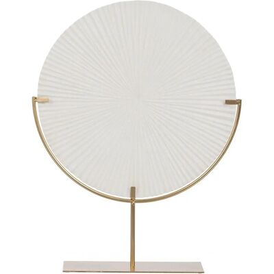 Figure décorative en cercle or blanc - BigBuy Home Figure décorative en cercle or blanc - BigBuy Home