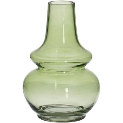 BigBuy Home Vase Vert Cristal - Vase 13x13x19 cm BigBuy Home Vase Vert Cristal - Vase 13x13x19 cm