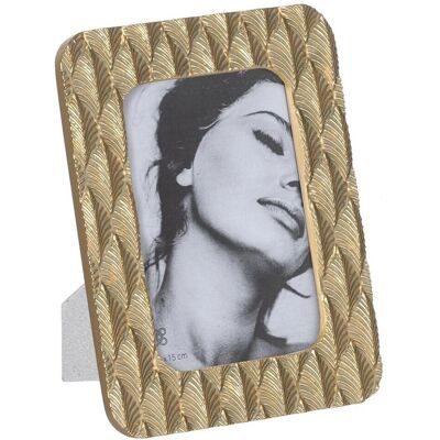 Bigbuy Home Cadre Photo Doré Feuilles - Cadre photo Bigbuy Home Cadre Photo Doré Feuilles - Cadre photo