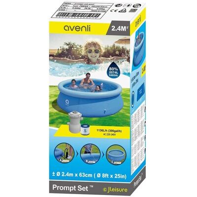 Piscina autoportante Avenli - Sistema di filtraggio - 2074 litri Piscina autoportante Avenli - Sistema di filtraggio - 2074 litri