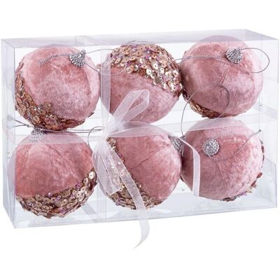 BigBuy Kerst Roze Gouden Ballen - Kerstversiering BigBuy Kerst Roze Gouden Ballen - Kerstversiering