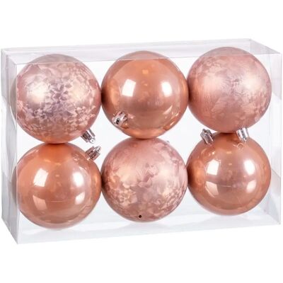 BigBuy Julkulor i Beige Plast - 8 x 8 x 8 cm - 6 Enheter BigBuy Julkulor i Beige Plast - 8 x 8 x 8 cm - 6 Enheter