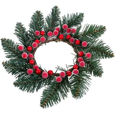 Support de Bougie de Noël BigBuy - Plastique Rouge Vert 25cm Support de Bougie de Noël BigBuy - Plastique Rouge Vert 25cm