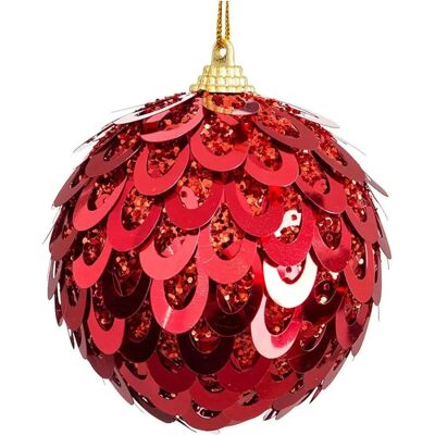 BigBuy Rode Plastic Polyfoam Kerstballen - 3 Stuks BigBuy Rode Plastic Polyfoam Kerstballen - 3 Stuks