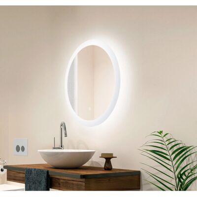 GREENICE Wandspiegel mit LED 15W 4200K - Badezimmerdeko GREENICE Wandspiegel mit LED 15W 4200K - Badezimmerdeko