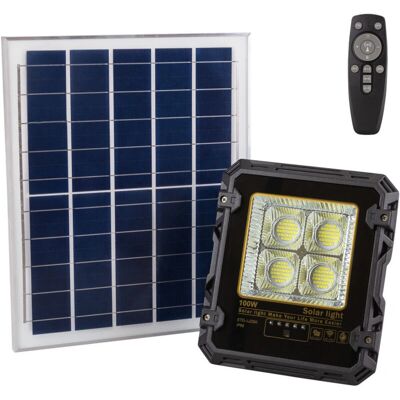 Proyector solar GREENICE 100W - Control remoto, modo automático Proyector solar GREENICE 100W - Control remoto, modo automático