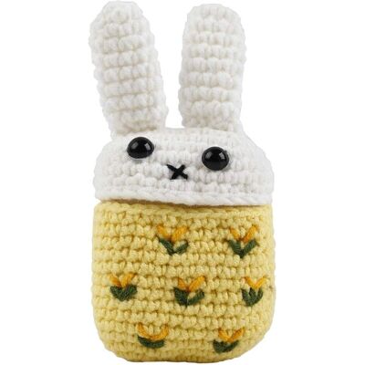 Coque pour Airpods WFNAIR024 avec intérieur en silicone et crochet de lapin Coque pour Airpods WFNAIR024 avec intérieur en silicone et crochet de lapin