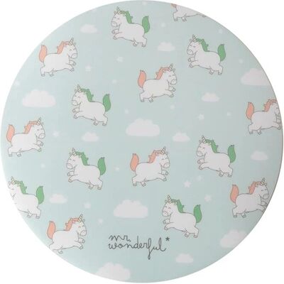 Tapis de souris rond - Mini Unicornios, 20cm, Mr. Wonderful Tapis de souris rond - Mini Unicornios, 20cm, Mr. Wonderful