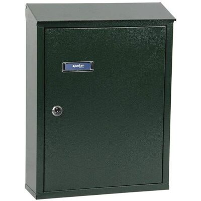 COFAN Modèle Post 385x290x100mm Boîte aux lettres Verte - Mailbox - Publicité COFAN Modèle Post 385x290x100mm Boîte aux lettres Verte - Mailbox - Publicité