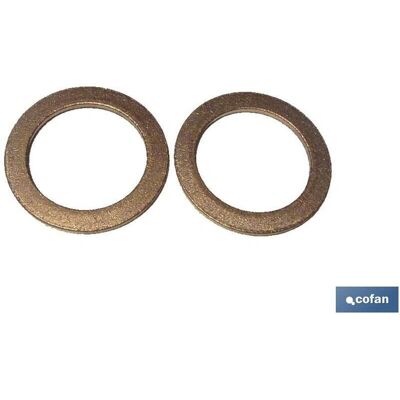 Rondelle en cuivre COFAN 24x30x1,5mm Pack 100 - Publicité Rondelle en cuivre COFAN 24x30x1,5mm Pack 100 - Publicité