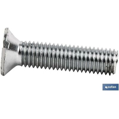 COFAN Tornillo métrico zincado DIN-963 - C-6 M-8 X 45 Z - 200 unidades COFAN Tornillo métrico zincado DIN-963 - C-6 M-8 X 45 Z - 200 unidades