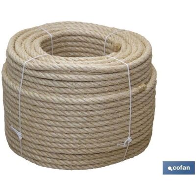 Cofan - cuerda sisal 8 mm 100 mts natural - Cuerda Cofan - cuerda sisal 8 mm 100 mts natural - Cuerda