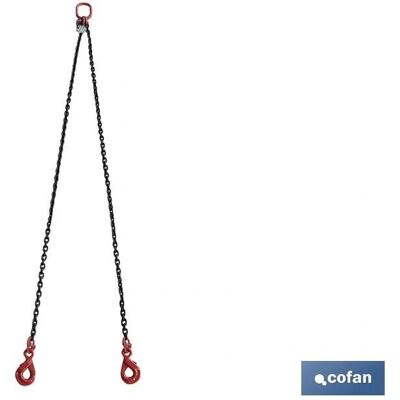 Cofan - Cavo a catena 8mm 2 rami Grado 80 - Sollevamento Cofan - Cavo a catena 8mm 2 rami Grado 80 - Sollevamento