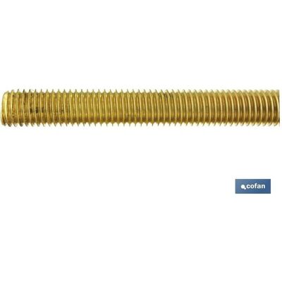 Cofan M-18 Barre Filetée - DIN-975 Laiton - 1m - Publicité Cofan M-18 Barre Filetée - DIN-975 Laiton - 1m - Publicité