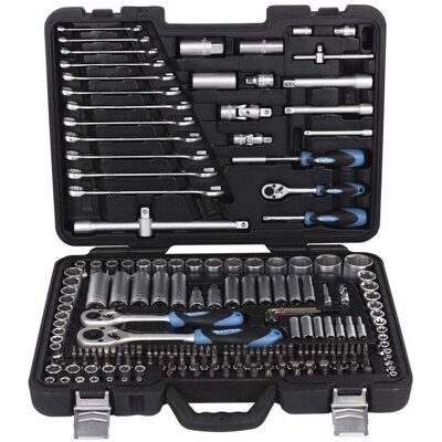 Cofan 218-delig professioneel gereedschapsset - Rattels, bits en doppen Cofan 218-delig professioneel gereedschapsset - Rattels, bits en doppen