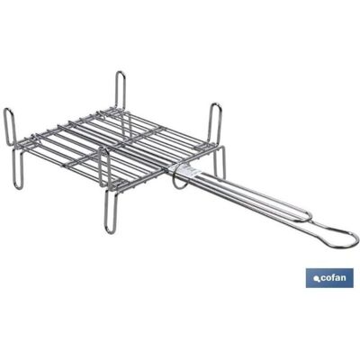 Cofan Modello Griglia Doppia in Acciaio Inox - 450x450mm Cofan Modello Griglia Doppia in Acciaio Inox - 450x450mm