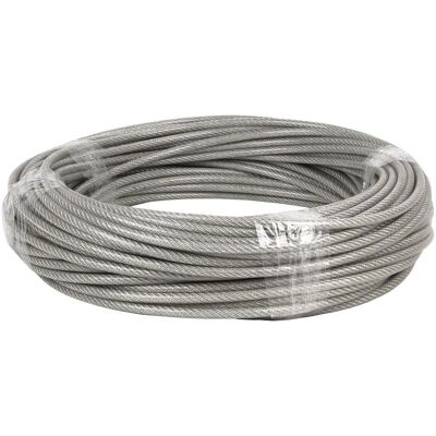 COFAN - Cavo acciaio plastificato 5mm 3x5 6x7+1 - 5mm - 50m - Cable COFAN - Cavo acciaio plastificato 5mm 3x5 6x7+1 - 5mm - 50m - Cable