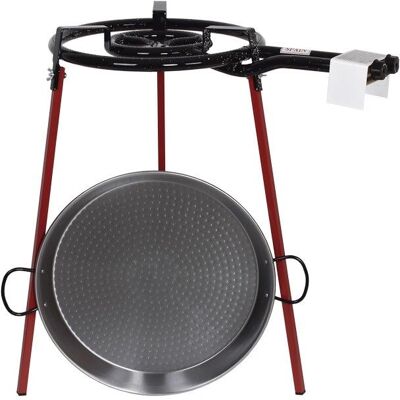 Cofan - Kit para paellera - Set completo con paellera de 46cm, quemador de 40cm y patas Cofan - Kit para paellera - Set completo con paellera de 46cm, quemador de 40cm y patas