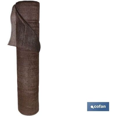 Cofan - Malla de sombra marrón 90% / 120 g - 2x50 m - Privacidad en jardín y terraza Cofan - Malla de sombra marrón 90% / 120 g - 2x50 m - Privacidad en jardín y terraza