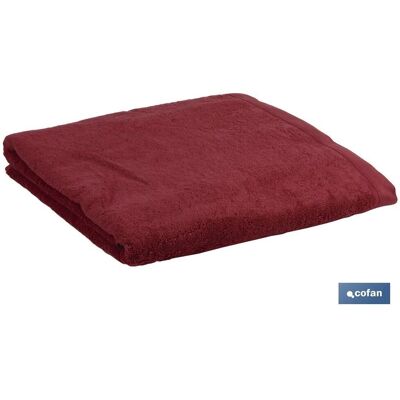 Serviette de bain Cofan Paris Bordeaux - 100x150cm - Publicité Serviette de bain Cofan Paris Bordeaux - 100x150cm - Publicité